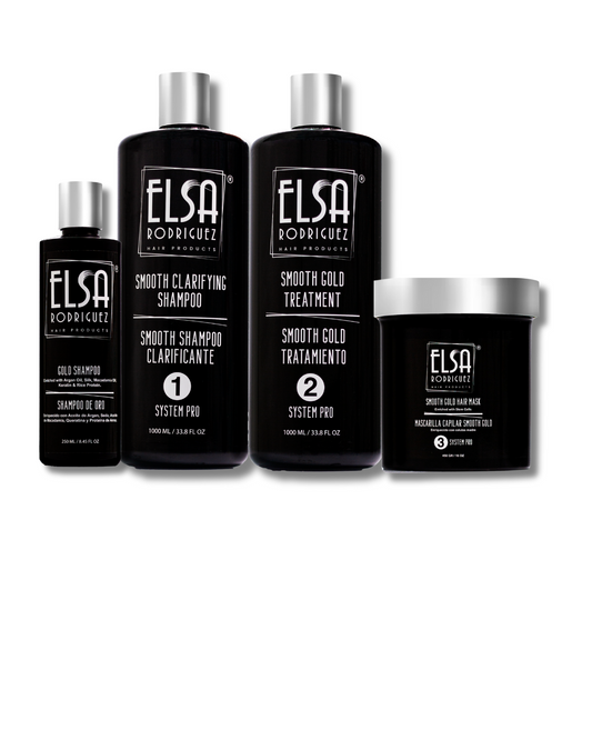 Gold Shampoo Treatment Kit (4 Items). Scan QR Code Below For Discount.