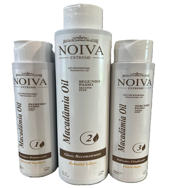 Shampoo Balance, Gloss Reconstructor (1 Liter) and Finish Balm